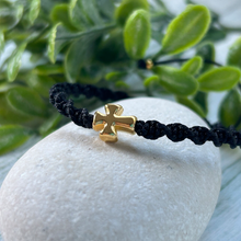 Load image into Gallery viewer, Children’s Macrame Cross Bracelet