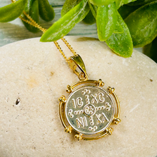 Load image into Gallery viewer, Sterling Silver and Gold Christogram Necklace