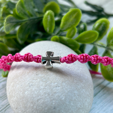 Load image into Gallery viewer, Children’s Macrame Cross Bracelet