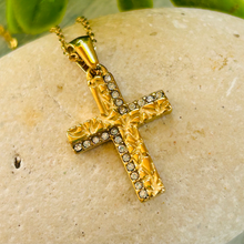 Load image into Gallery viewer, Abstract Cross Necklace