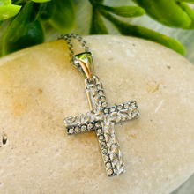 Load image into Gallery viewer, Abstract Cross Necklace