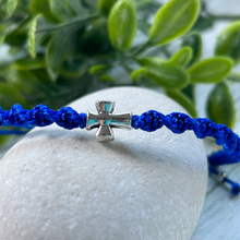Load image into Gallery viewer, Children’s Macrame Cross Bracelet