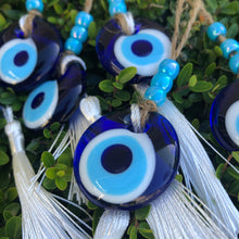 Load image into Gallery viewer, Glass Hanging Evil Eye