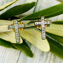 Load image into Gallery viewer, Dainty Cross Earrings