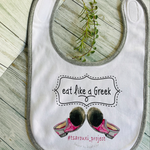 Load image into Gallery viewer, Baby Bib Greek Classics