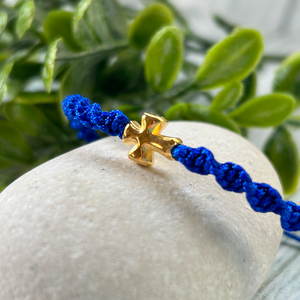 Children’s Macrame Cross Bracelet