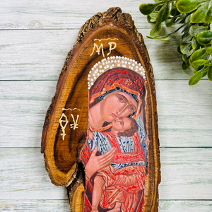Panagia with Child Oblong Icon
