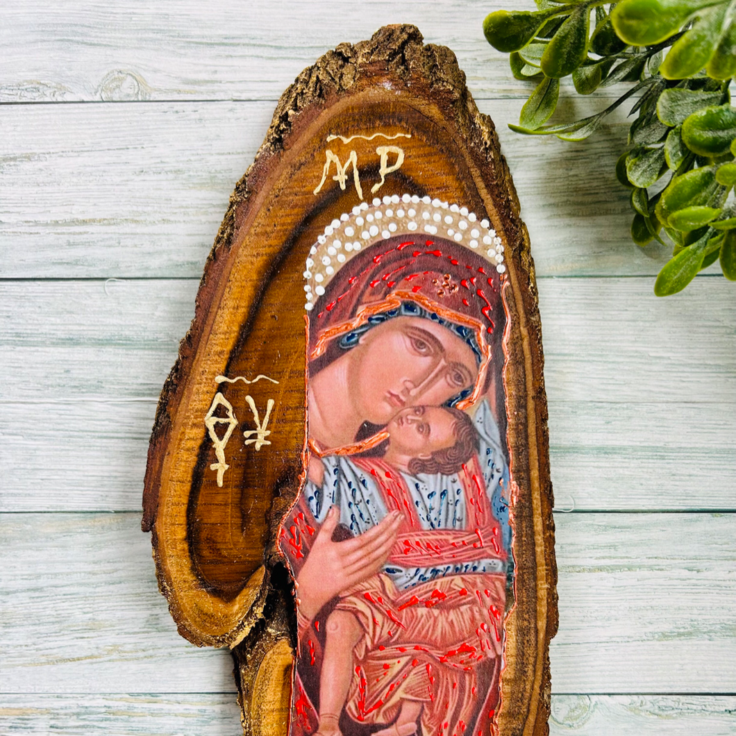 Panagia with Child Oblong Icon