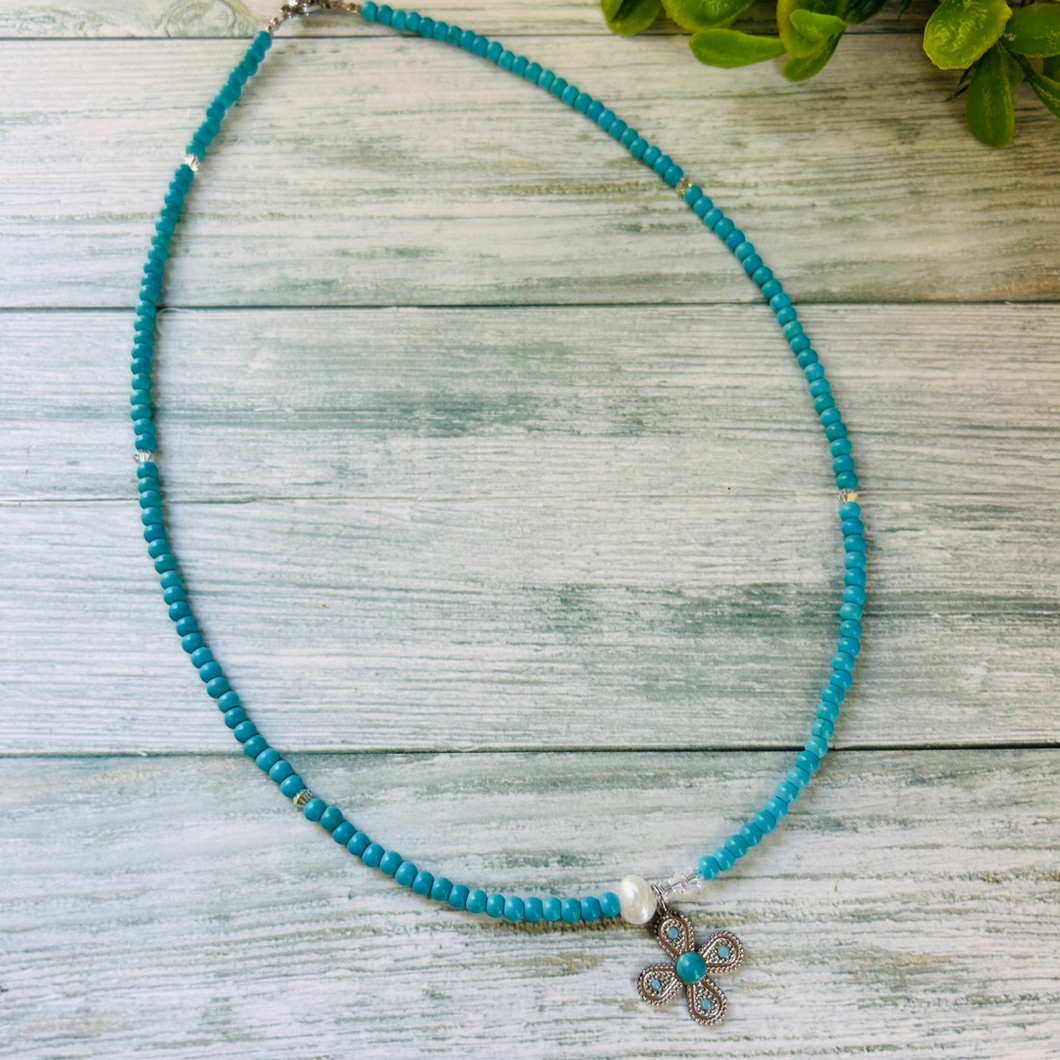 Aegean Silver Summer Necklace