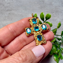 Load image into Gallery viewer, Byzantine Cross Pendant Necklace
