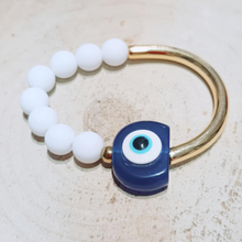 Load image into Gallery viewer, Metal and Bead Eye Bracelet

