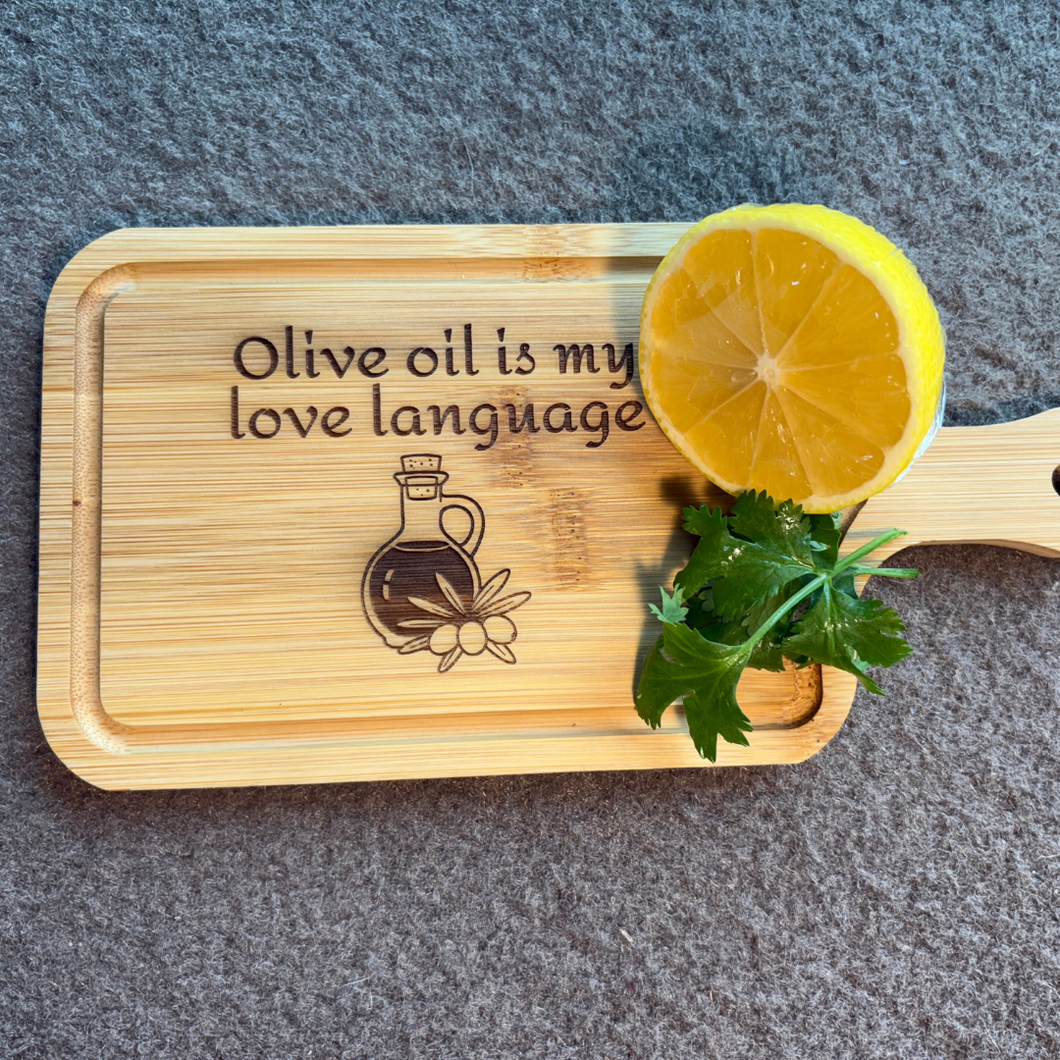 Engraved Greek Themed Wooden Cheese Board Set