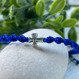 Children’s Macrame Cross Bracelet