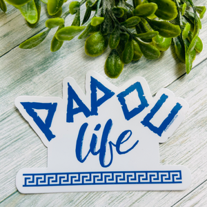 Papou Life Car Decal Sticker