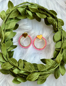 Heart Small Hoop Earrings