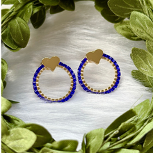 Load image into Gallery viewer, Heart Small Hoop Earrings
