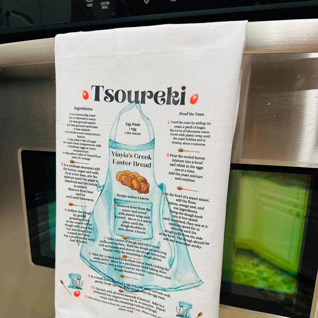 Tsoureki Recipe Towel