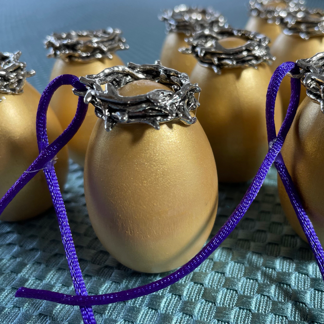 Crown of Thorns Wooden Easter Eggs