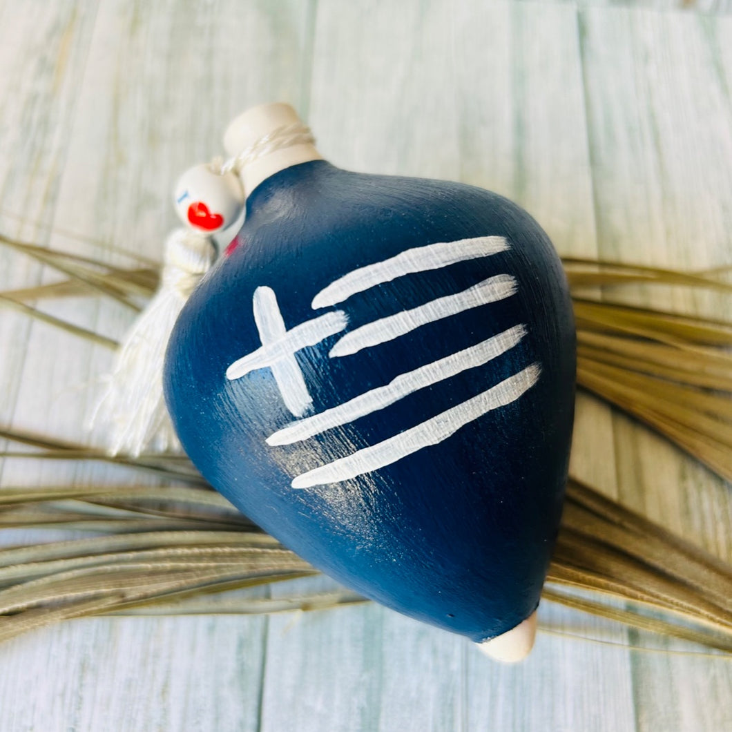 Greek Flag Spinning Top