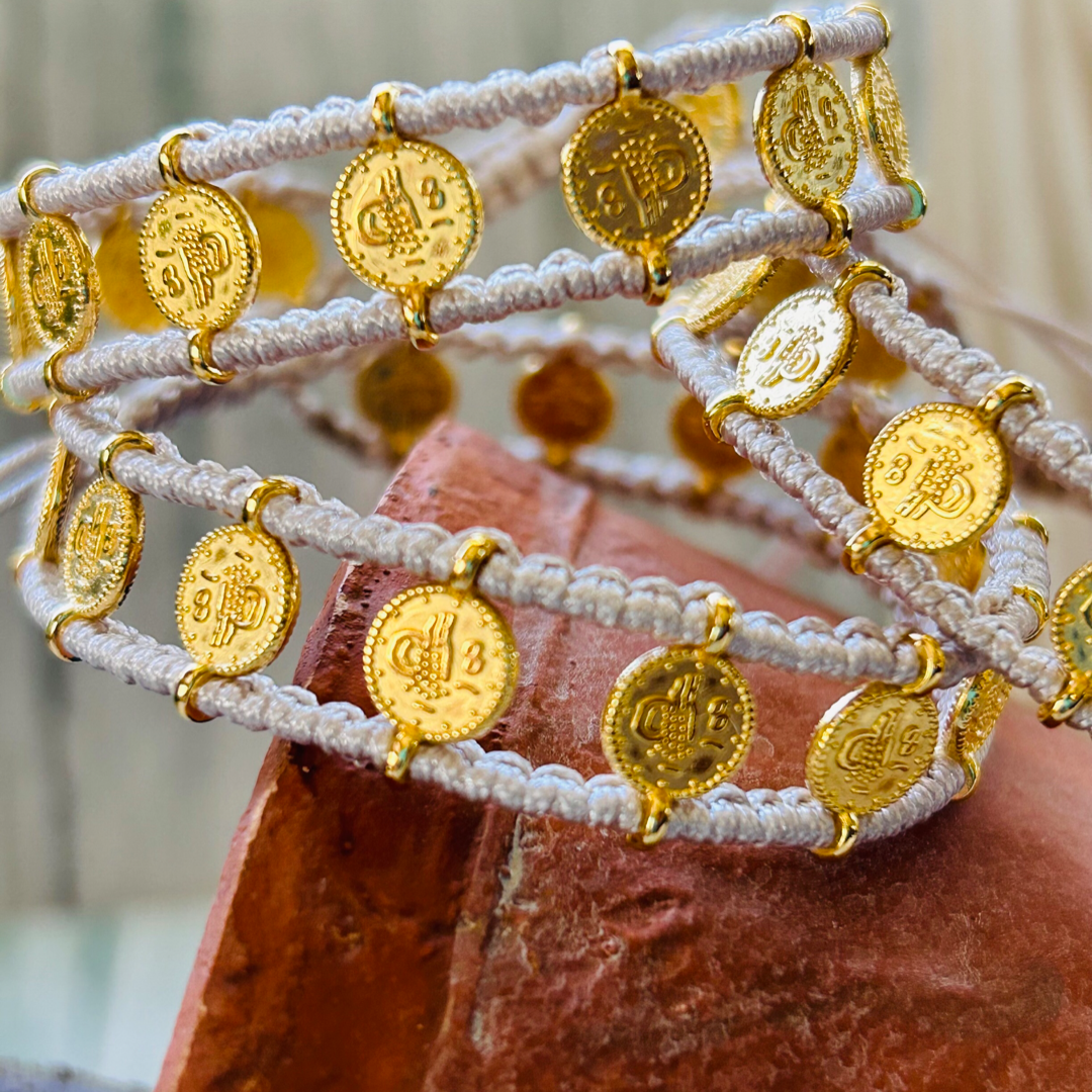 Athena Coin Woven Bracelet – YIAYIASMARKET