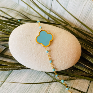 Quatrefoil Charm Bracelet