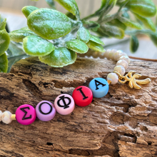 Load image into Gallery viewer, Greek Letters Name Bracelet
